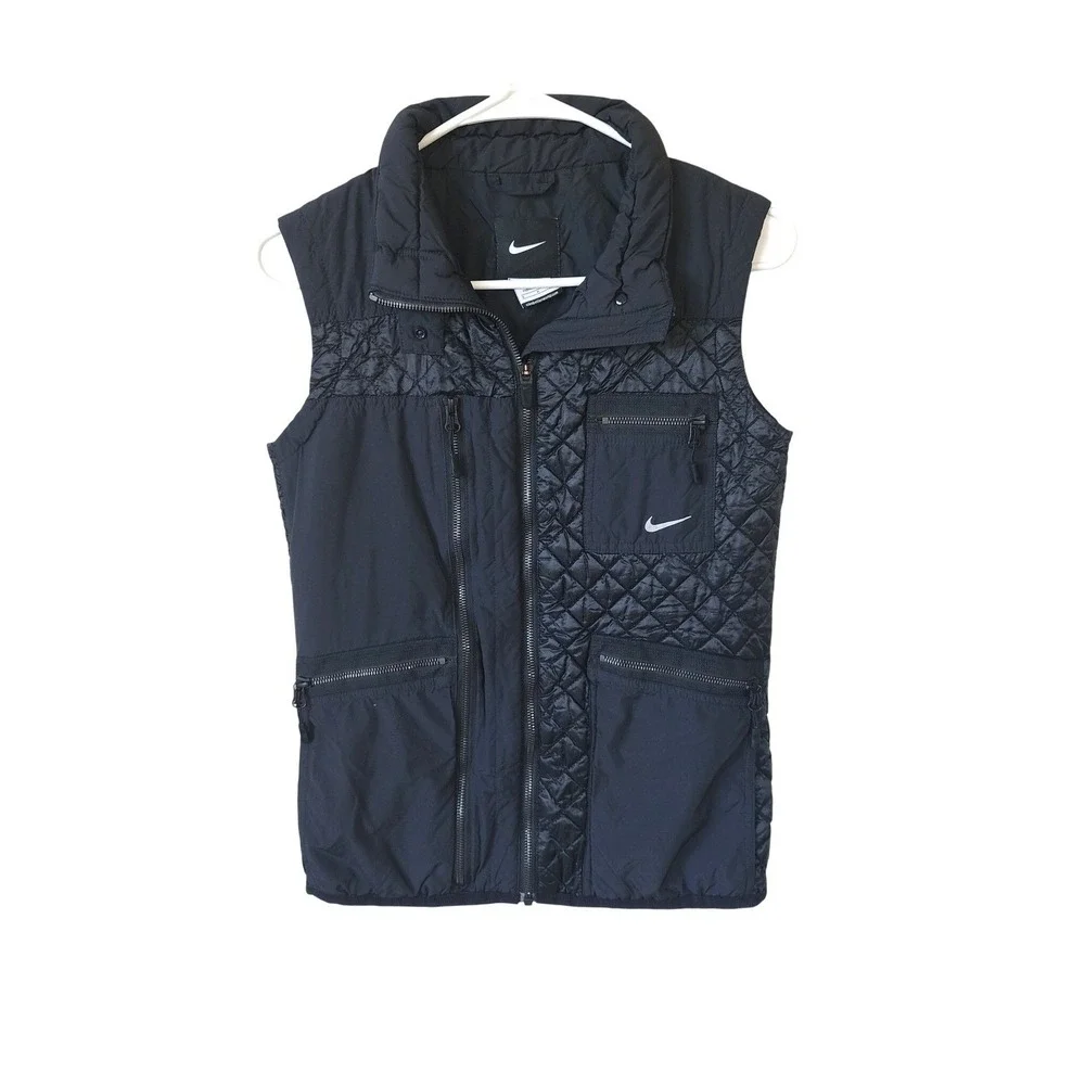 Nike Womens Primaloft Quilted Vest W/ Zipper Pockets Athleisure Small